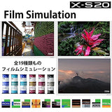 Fujifilm X-S20 Mirrorless Digital Camera with XC15-45mm Lens