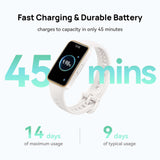 Huawei Band 9 (KIM-B19) (White Fluoroelastomer Strap)