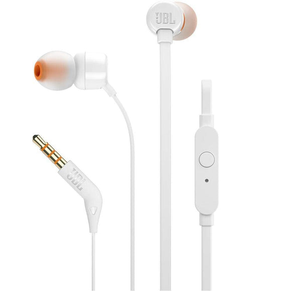 JBL T110 In-Ear Headphones (White)