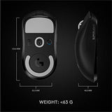 Logitech G PRO X Superlight Wireless Gaming Mouse (Black, 910-005884)