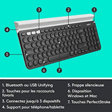 Logitech K780 Bluetooth Keyboard (Black) TBC