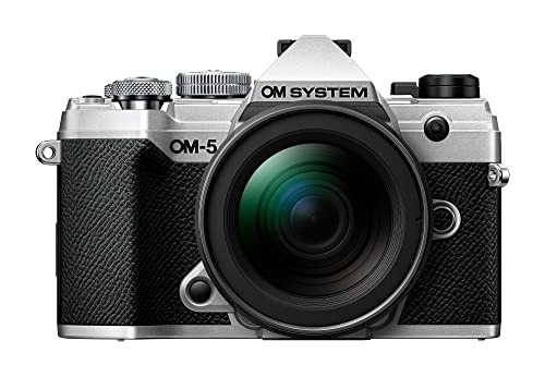 OM System OM-5 Mirrorless Camera with 12-45mm F/4 Pro Lens (Silver)