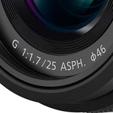 Panasonic LUMIX G 25mm F/1.7 ASPH (HH025, Retail Box) Black
