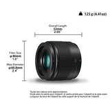 Panasonic LUMIX G 25mm F/1.7 ASPH (HH025, White Box) Black