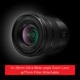 Panasonic Lumix 14-28mm F/4-5.6 Marco Lens (S-R1428) (Leica L) - White Box