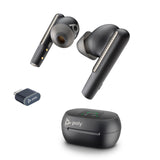 Poly Voyager Free 60+ with Touchscreen Charge Case (Black, BT700A)