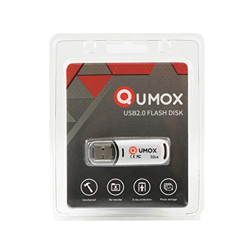 Qumox USB2.0 Flash Disk USB (32GB, Black, Bulk Pack)