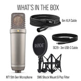 Rode NT1 5th Generation Hybrid Microphone (Silver)