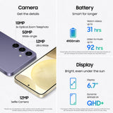 Samsung Galaxy S24+ 5G S9260 DS (256GB+12GB, Marble Grey)