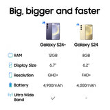 Samsung Galaxy S24+ 5G S9260 DS (256GB+12GB, Marble Grey)