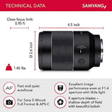 Samyang AF 35mm f/1.4 FE II Lens (Sony E)