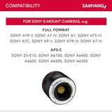 Samyang AF 45mm f/1.8 FE Lens (Sony E)