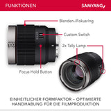 Samyang V-AF 100mm T2.3 FE Lens