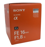 Sony FE 16mm F/1.8 G Lens (SEL16F18G)