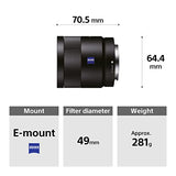 Sony Carl Zeiss Sonnar T* FE 55mm F1.8 ZA (SEL55F18Z)