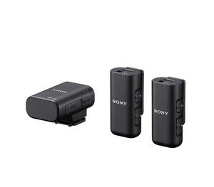 Sony ECM-W3 2-Person Wireless Microphone System with Multi Interface Shoe (2 Transmitters)