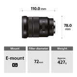 Sony E PZ 18-105mm f/4 G OSS Lens (SELP18105G)