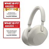 Sony WH-1000XM5 Wireless Noise-Canceling Over-Ear Headphones (Silver)