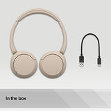 Sony WH-CH520 Wireless Over-Ear Headphone (Beige)