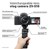 Sony ZV-E10 Mirrorless Camera with 16-50mm Lens (ILCZV-E10L) (Black)