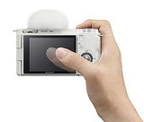 Sony ZV-E10 Mirrorless Camera with 16-50mm Lens (ILCZV-E10L) (White)