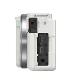 Sony ZV-E10 Mirrorless Camera with 16-50mm Lens (ILCZV-E10L) (White)