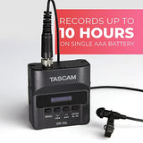 Tascam DR-10L Pro Micro Portable Audio Recorder with Lavalier Microphone (Black)
