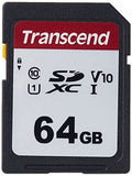 Transcend SDXC 300S UHS-1 U3 (64GB, TS64GSDC300S)