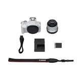 Canon EOS R50 Kit with (RF 18-45mm) (White) - Norwich Cameras