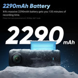 Insta360 X4 360° 8K Camera Standard Bundle - Brand New / Sealed Box / Full Warranty / 842126109683 / CINSABMA-N