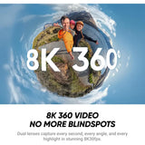 Insta360 X4 Air 8K 360 Action Camera (Standard Bundle) (Black) - Brand New / Sealed Box / Full Warranty / 6977644761922