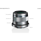 Olympus M.Zuiko 45mm F/1.8 (Silver) Olympus