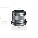 Olympus M.Zuiko 45mm F/1.8 (Silver) Olympus