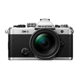 OM System OM-3 Mirrorless Camera with 12-45mm F4 Pro Lens (Silver) - Brand New / Sealed Box / Full Warranty
