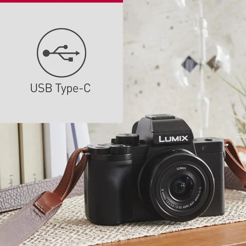 Panasonic Lumix DC-G100DK Black (with 12-32mm F/3.5-5.6 Asph. Mega