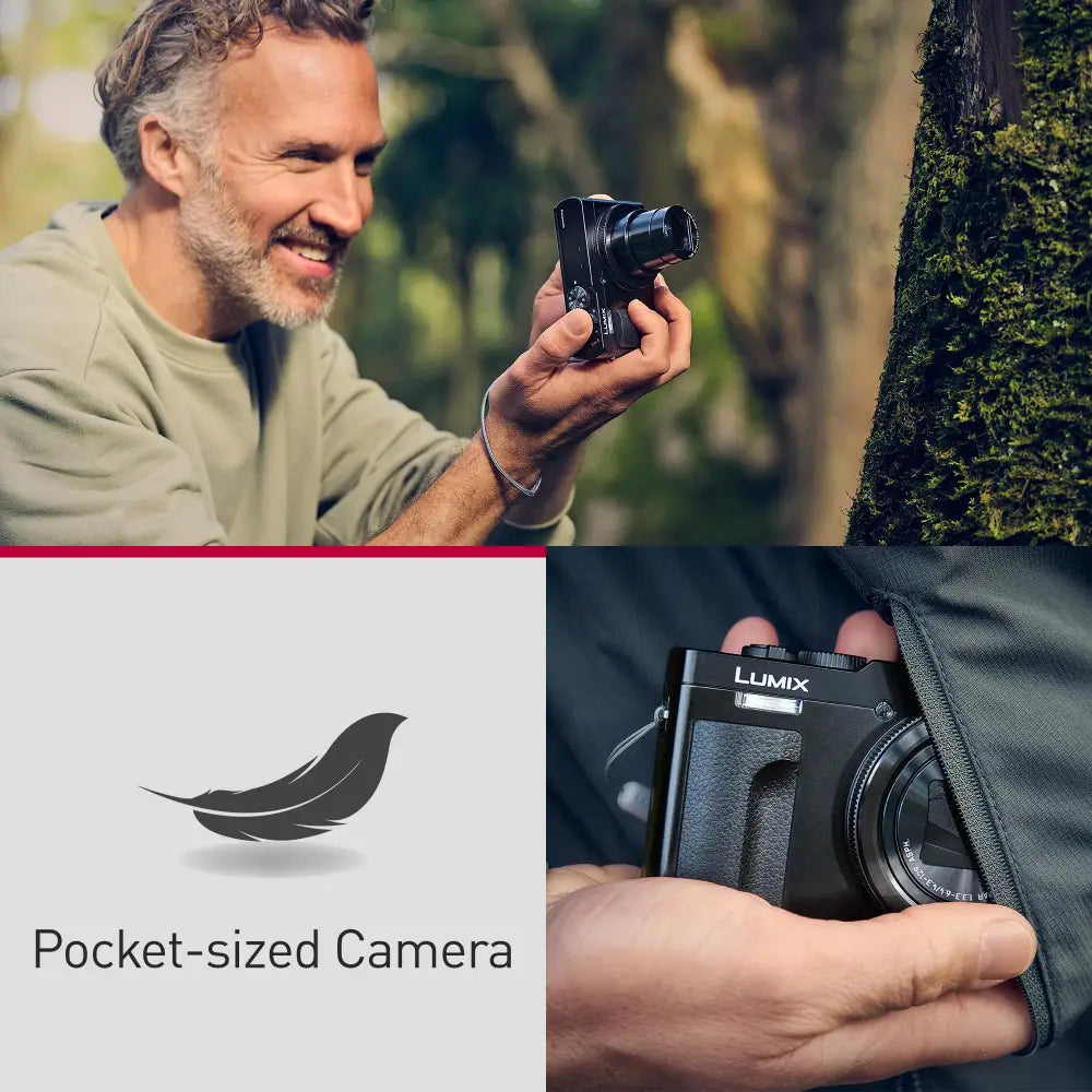 Panasonic Lumix DC-TZ99 (Black) - Compact Travel Zoom Camera