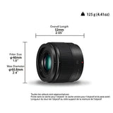 Panasonic LUMIX G 25mm F/1.7 ASPH (HH025, White Box) Black - Norwich Cameras