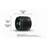 Panasonic LUMIX G 25mm F/1.7 ASPH (HH025, White Box) Black - Norwich Cameras