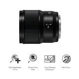 Panasonic Lumix S 85mm f/1.8 Lens - Norwich Cameras
