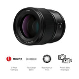 Panasonic Lumix S 85mm f/1.8 Lens - Norwich Cameras