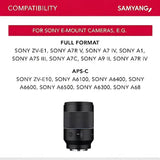 Samyang AF 35mm f/1.4 FE II Lens (Sony E) - Norwich Cameras