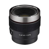 Samyang V-AF 45mm T1.9 FE Lens - Norwich Cameras