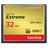 Sandisk Extreme CompactFlash (Read 120mb/s, Write 85mb/s, 32GB) (SDCFXSB-032G-G46) Sandisk