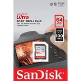 Sandisk Ultra SDXC UHS-1 Class 10 (48MB/s 64GB) (SDSDUNB-064G-GN6IN) - Brand New / Sealed Box / Full Warranty