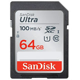 Sandisk Ultra SDXC UHS-1 Class 10 (48MB/s 64GB) (SDSDUNB-064G-GN6IN) - Brand New / Sealed Box / Full Warranty