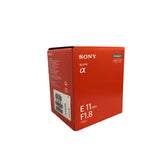 Sony E 11mm F/1.8 Lens (SEL11F18) - Brand New / Sealed Box / Full Warranty / TBC / SEL11F18 - Sony E 11mm F/1.8 Lens