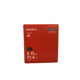Sony E 15mm F/1.4 G Lens (SEL15F14G) - Brand New / Sealed Box / Full Warranty / TBC / SEL15F14G - Sony E 15mm F/1.4 G