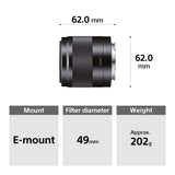 Sony E 50mm F1.8 OSS (SEL50F18/B) (Black) - Brand New / Sealed Box / Full Warranty / 5554442404414, 7044447829049