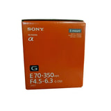 Sony E 70-350mm f/4.5-6.3 G OSS Lens (SEL70350G) - Brand New / Sealed Box / Full Warranty / 6974670000000