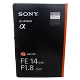 Sony FE 14mm F/1.8 GM (SEL14F18GM) - Brand New / Sealed Box / Full Warranty / 454873613142 / SEL14F18GM.SYX - FALSE